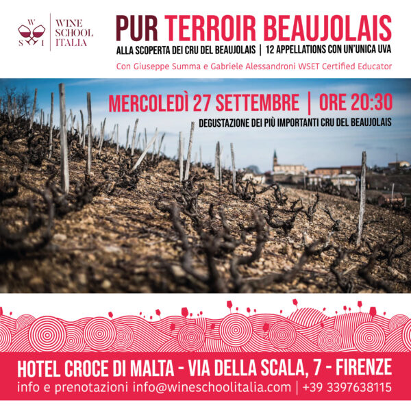 serata BOJO_sett Pur Terroir Beaujolais | Degustazione dei Beaujolais Cru AOC