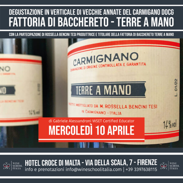 post_Serata_CARMIGNANO Terre a Mano | Storia della Fattoria di Bacchereto