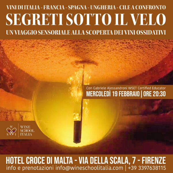 Degustazione vino sotto flor a Firenze Segreti Sotto il Velo | alla Scoperta dei Vini Ossidativi