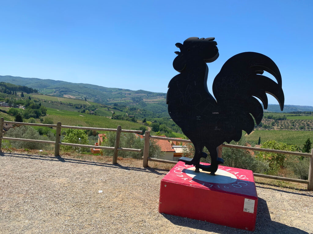 A real Winery Tour Chianti will bring you to iconic spots, like the Black Rooster (Gallo Nero) statue, symbol of Chianti Classico