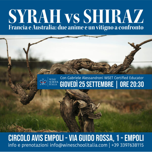 Degustazione Syrah vs Shiraz Degustazione Syrah vs Shiraz