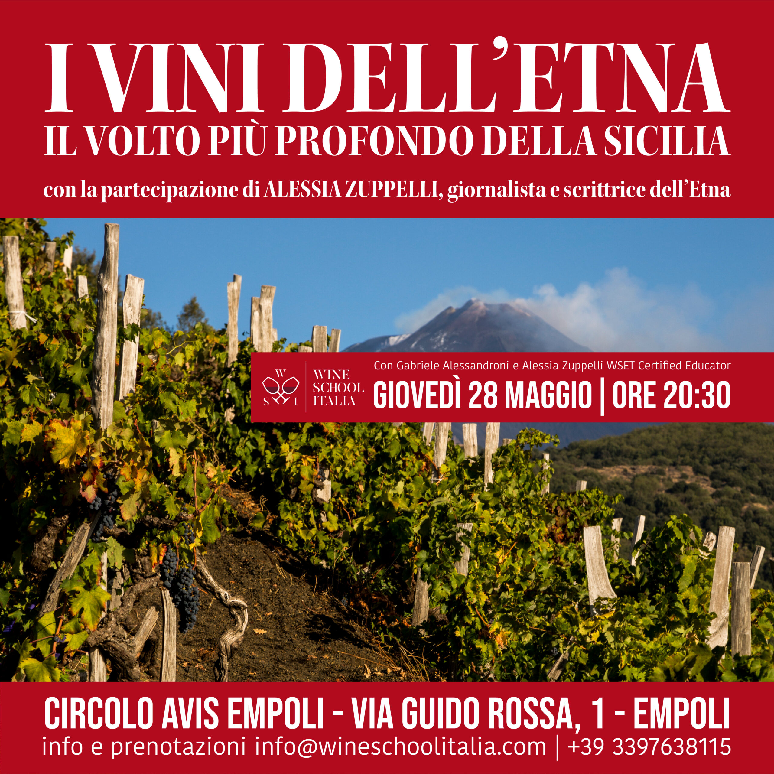 Degustazione I vini dell’Etna. Il volto più profondo della Sicilia