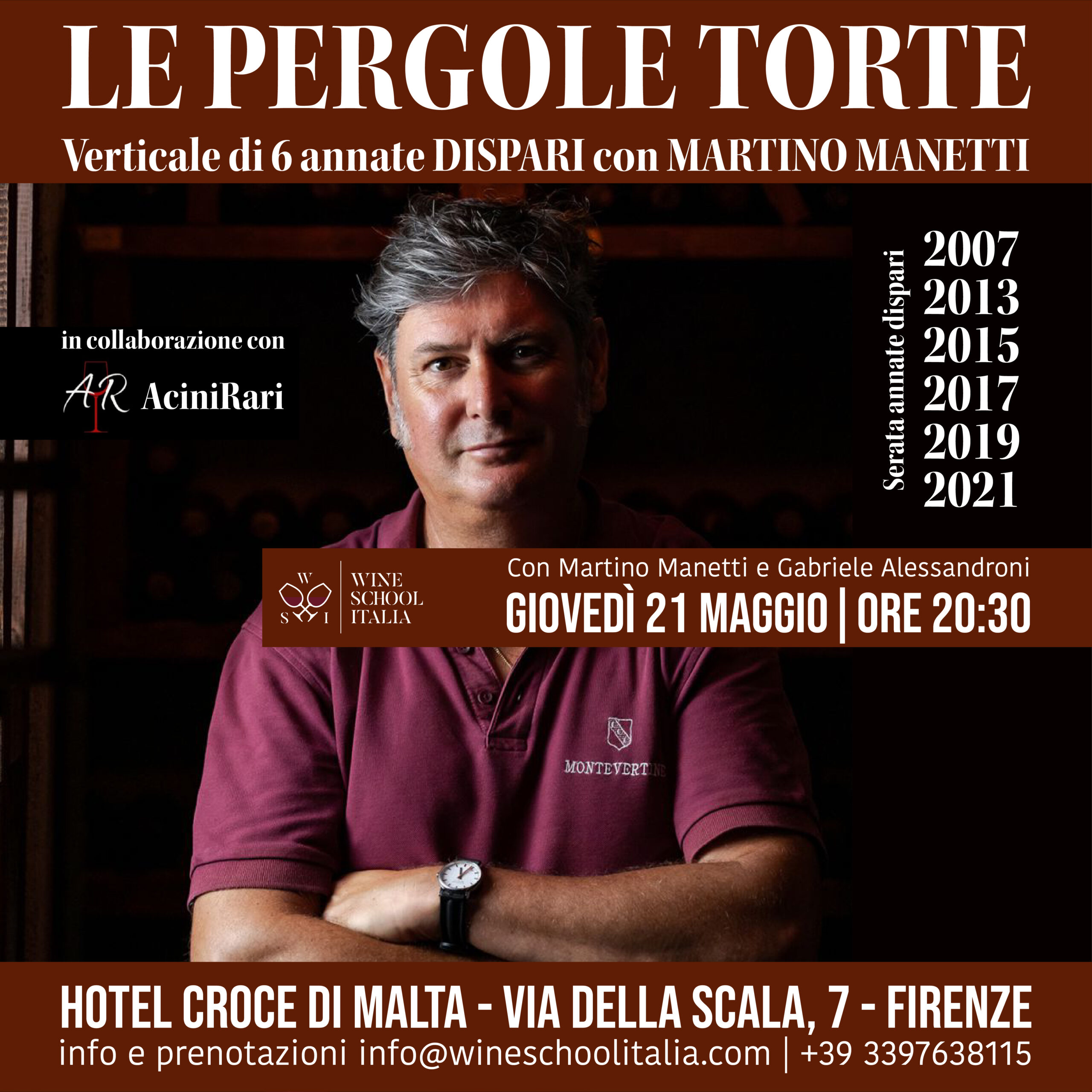 Verticale Le Pergole Torte annate dispari con Martino Manetti